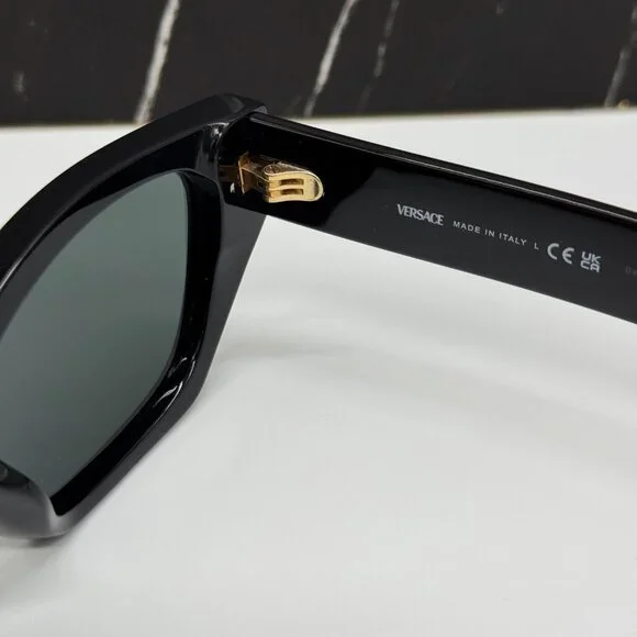 NEW VERSACE VE4488U GB1/87 WOMEN SUNGLASSES BLACK/GREY VE4488U GB187 EYEWEAR
